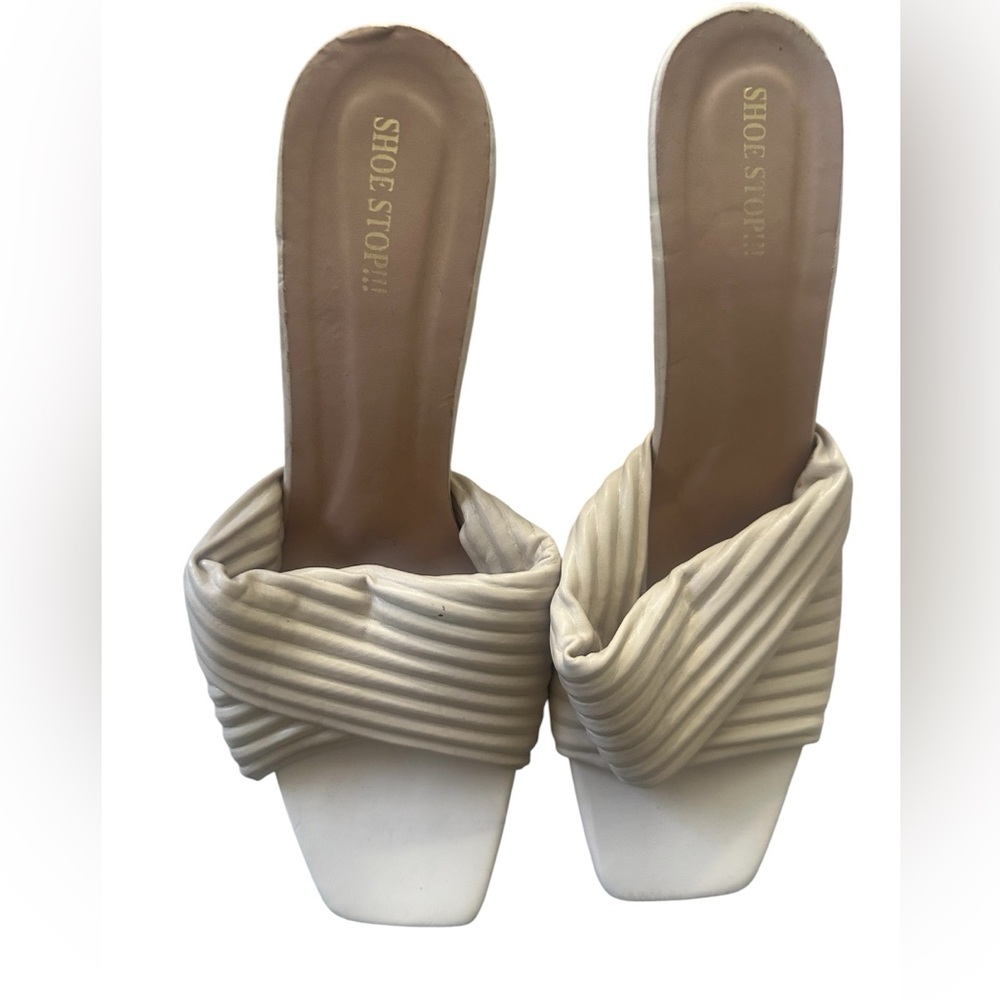 Shoe Stop Cream Heels